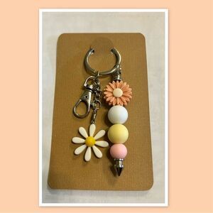 Beaded Charm Keychain